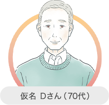 仮名 Dさん（70代）